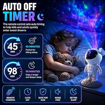 ZentroMart Space Projector Night Light – Nebula Star Projector with Remote Control, Space Lamp for Kid’s Bedroom, Gifts, Gaming Room, Home & Décor and Parties (Corded Electric)