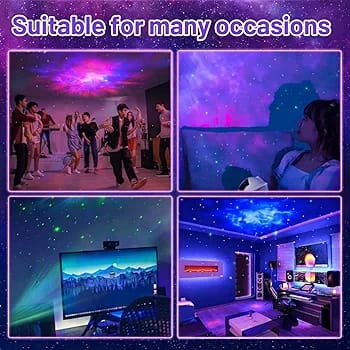 ZentroMart Space Projector Night Light – Nebula Star Projector with Remote Control, Space Lamp for Kid’s Bedroom, Gifts, Gaming Room, Home & Décor and Parties (Corded Electric)