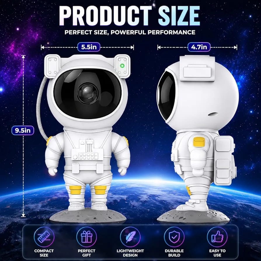 ZentroMart Space Projector Night Light – Nebula Star Projector with Remote Control, Space Lamp for Kid’s Bedroom, Gifts, Gaming Room, Home & Décor and Parties (Corded Electric)